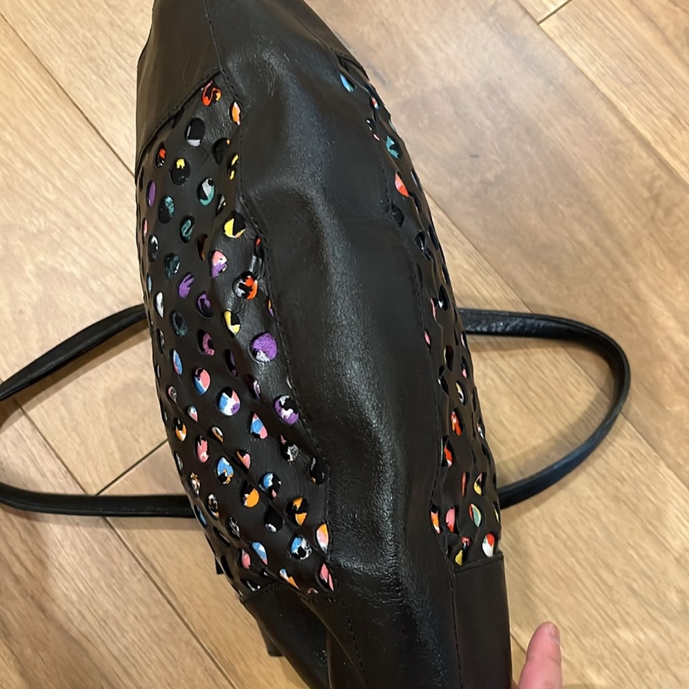 See By Chloe Black Perforated Tote - Picture 6 of 12